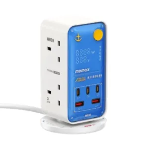 Momax 摩米士 1-Charge Work-Flow 6 插座數位顯示電源盒 (附 USB) - RX-78-2 高達版本特別版 US21UKGDW