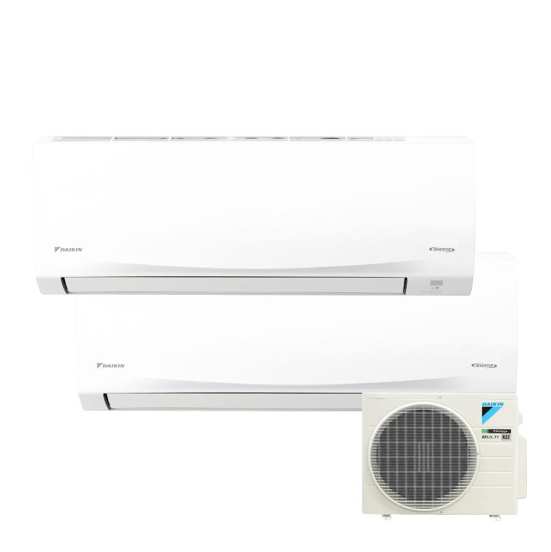 Daikin 大金 1匹+1.5匹 R32變頻淨冷一拖二分體式冷氣機 CTKC25RVMN+CTKC35RVMN+MKC50RVMN