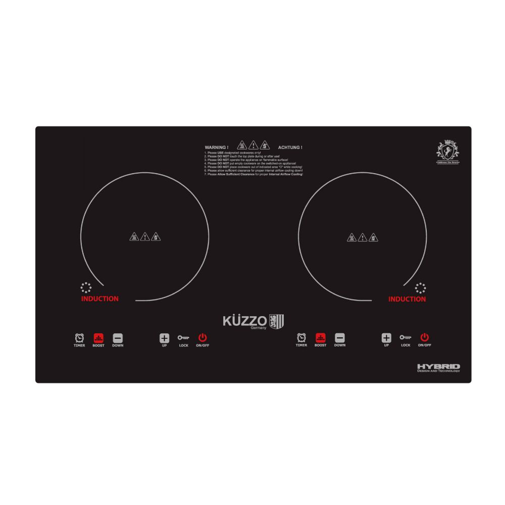 Kuzzo 德信牌 黑晶面板雙智能 嵌入/座檯式雙頭IH電磁爐 DG289 優惠電器 GOOD PRICE ELECTRIC