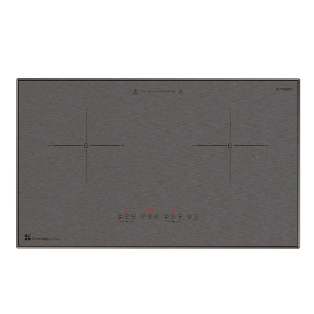 Garwoods 樂思 嵌入式雙頭電磁爐 EC-2968 拉絲鉛灰色