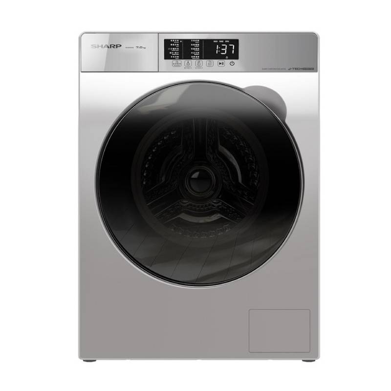 Sharp 聲寶 前置式洗衣機 (7kg, 1000轉/分鐘) ES-W700K-W