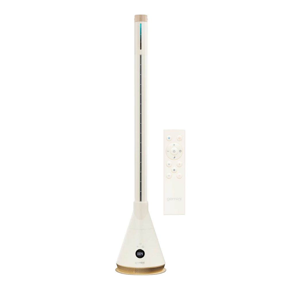 Gemini 雙子星 無葉 WiFi 紫外線冷暖風扇 (連加濕器) GHBFW47-BG 白色
