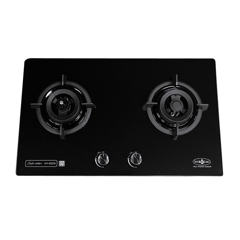 Hibachi 氣霸 嵌入式防乾燒雙頭煤氣煮食爐 HY-9229-TG