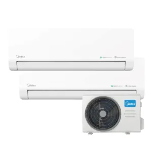 Midea 美的 1匹+1匹 R32變頻淨冷多聯式掛牆分體式冷氣機 MS-09CRF8F x 2 + M2OC-18CRFN8-Q