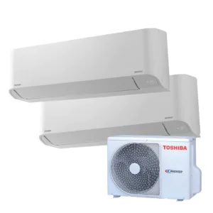 TOSHIBA 東芝 1匹+1匹 1拖2 變頻淨冷多聯式分體冷氣機 RAS-M10N4KCVx2+RAS-2M18J2ACV-HK