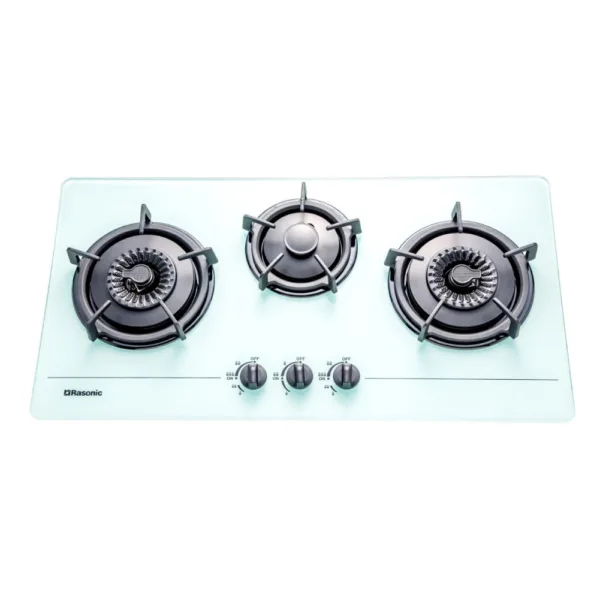 Rasonic 樂信 嵌入式三頭氣體煮食爐 RG-323AGW(石油氣) 白色