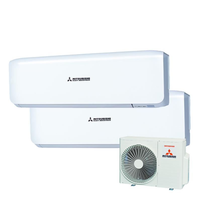 Mitsubishi Heavy 三菱重工 1匹+1.5匹多聯式變頻冷暖分體冷氣機 SRK25ZS + SRK35ZS + SCM60ZMS