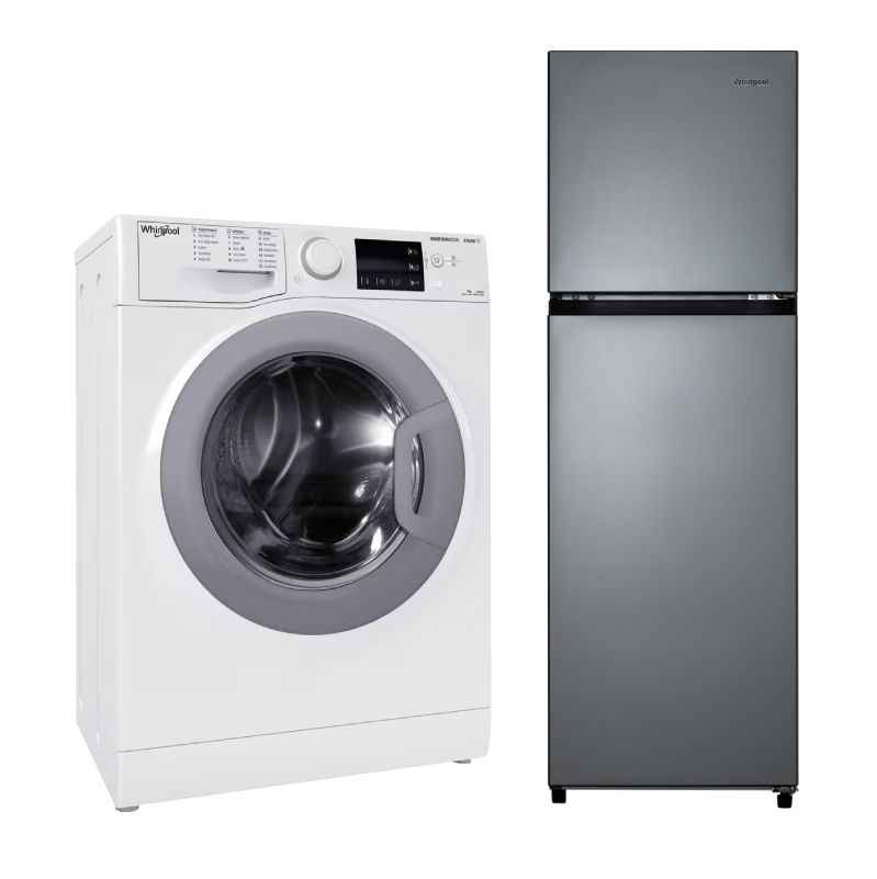 【新屋苑入伙套餐2】Whirlpool 惠而浦 洗衣機CWNB7002GWG+雙門雪櫃WF2T170RPS